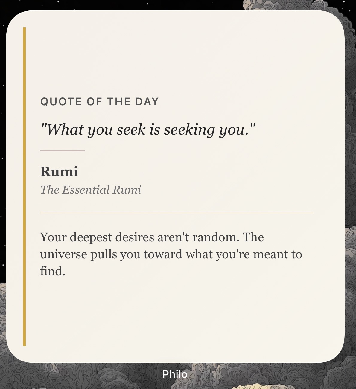 Large daily quote widget